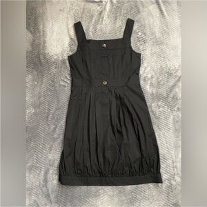 Theory Pleated Black Mini Tank Dress 2